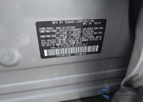 2020 Subaru Forester Sport z USA, uszkodzony, nr VIN JF2SKARC9LH568342